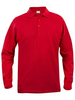 CLIQUE BASIC POLO L/S JUNIOR ROSSO 35