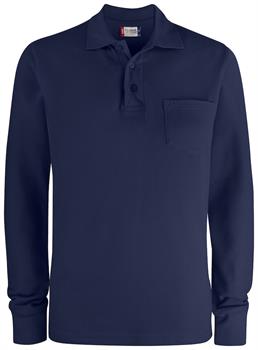 CLIQUE BASIC POLO LS POCKET BLU 580