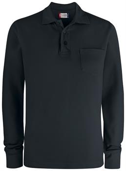 CLIQUE BASIC POLO LS POCKET NERO 99