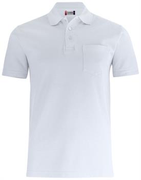 CLIQUE BASIC POLO POCKET BIANCO 00