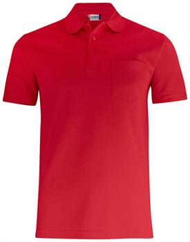 CLIQUE BASIC POLO POCKET ROSSO 35