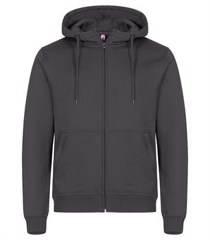 CLIQUE MIAMI HOODY FULL ZIP GRIGIO METALLO 956