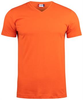 CLIQUE BASIC-T V-NECK ARANCIO 18