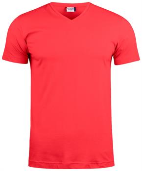 CLIQUE BASIC-T V-NECK ROSSO 35