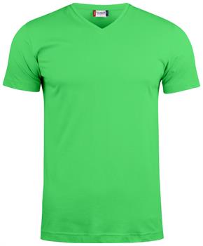 CLIQUE BASIC-T V-NECK VERDE ACIDO 605