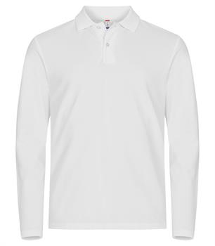 CLIQUE STRETCH PREMIUM POLO LS BIANCO 00