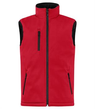 PADDED SOFTSHELL VEST ROSSO 35