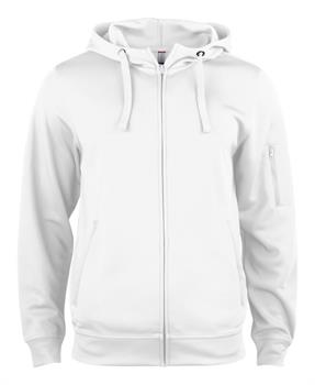 BASIC ACTIVE HOODY F/ZIP BIANCO 00