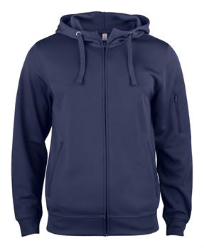 BASIC ACTIVE HOODY F/ZIP BLU 580