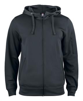 BASIC ACTIVE HOODY F/ZIP NERO 99