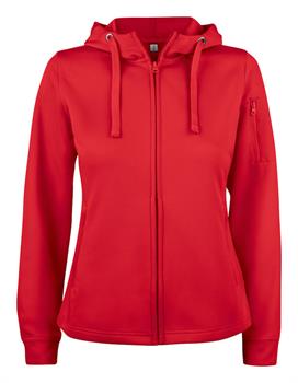 BASIC ACTIVE HOODY F/ZIP LADY ROSSO 35