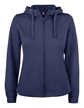 BASIC ACTIVE HOODY F/ZIP LADY BLU 580