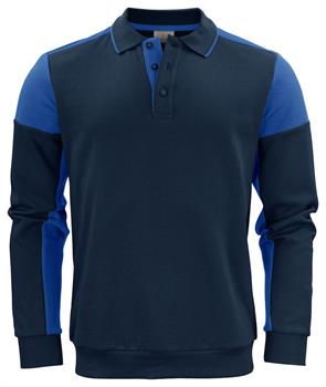 PRINTER PRIME POLOSWEATER NAVY/BLU 6053