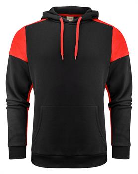 PRINTER PRIME HOODIE NERO/ROSSO 9040