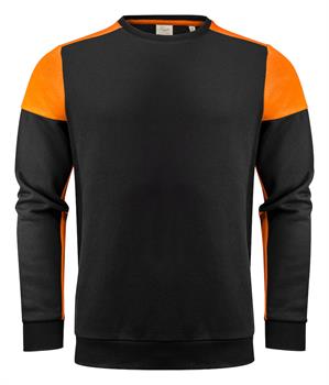 PRINTER PRIME CREWNECK NERO/ARANCIO 9030