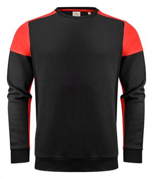 PRINTER PRIME CREWNECK NERO/ROSSO 9040