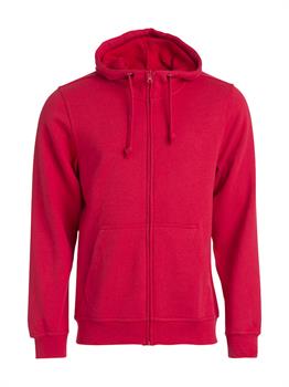 CLIQUE BASIC HOODY F/ZIP ROSSO 35