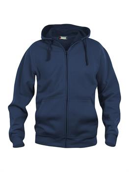 CLIQUE BASIC HOODY F/ZIP BLU 580