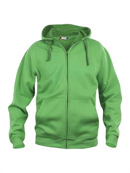 CLIQUE BASIC HOODY F/ZIP VERDE ACIDO 605