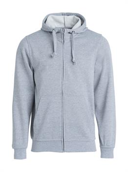 CLIQUE BASIC HOODY F/ZIP GRIGIO MEL. 95