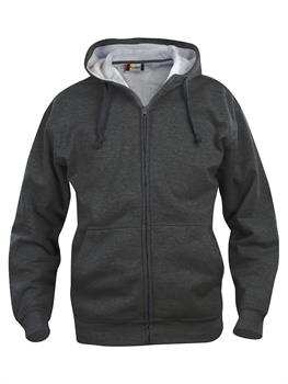 CLIQUE BASIC HOODY F/ZIP ANTRACITE M. 955