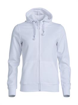 BASIC HOODY F/ZIP LADY BIANCO 00