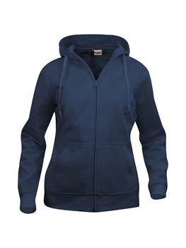 BASIC HOODY F/ZIP LADY BLU 580