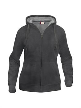 BASIC HOODY F/ZIP LADY ANTRACITE MEL. 955