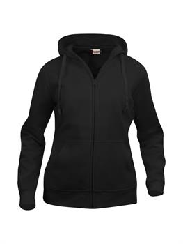 BASIC HOODY F/ZIP LADY NERO 99