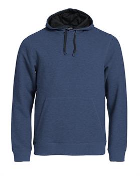 CLIQUE CLASSIC HOODY BLU MELANGE 565