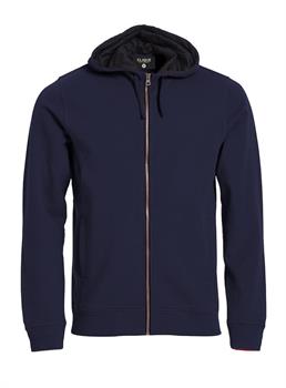 CLIQUE CLASSIC HOODY F/ZIP BLU 580